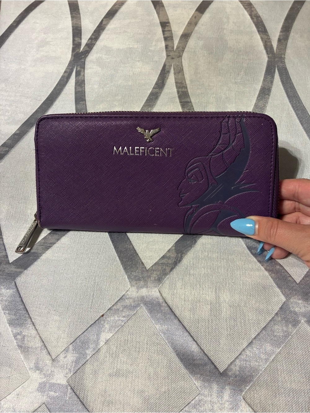 Loungefly Maleficent Purple Zip Around Wallet